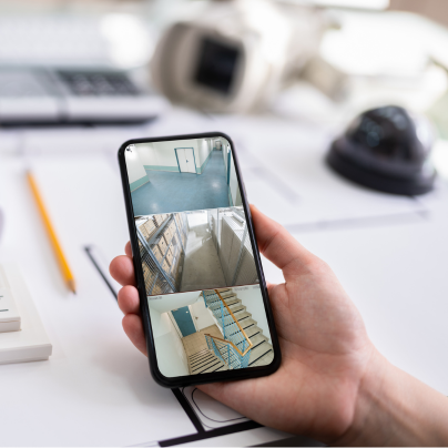 Wichita security camera feed on cell phone
